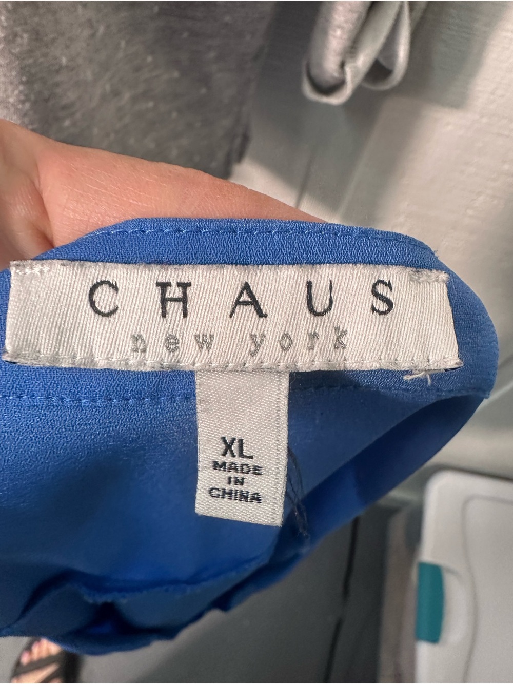 Chaus Women’s Blue Long Sleeve Top Size XL EUC - Picture 8 of 8